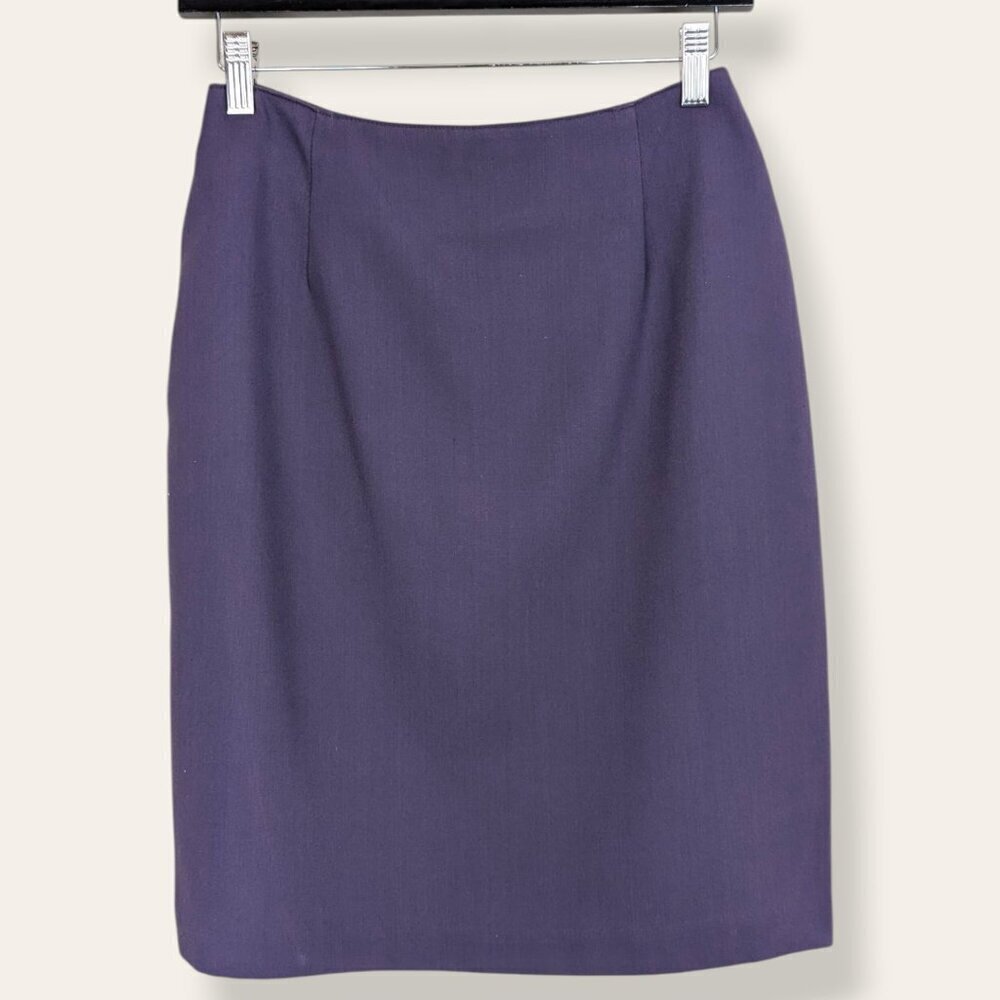 V. Pariscope Purple Pencil Skirt - Picture 6 of 8